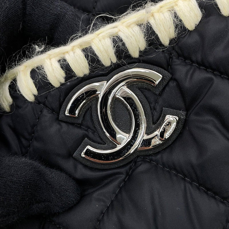 シャネル トートバッグ マトラッセ ココマーク ボア 巾着トート ムートン ナイロン CHANEL 2way