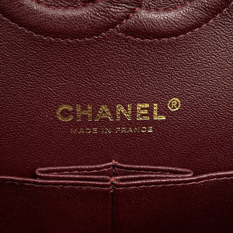 シャネル チェーンショルダーバッグ マトラッセ25 ココマーク キャビアスキン ダブルチェーン A01112 CHANEL 黒