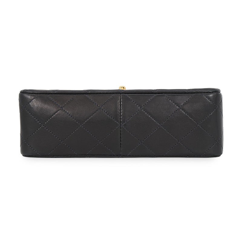 シャネル チェーンショルダーバッグ マトラッセ20 ココマーク ミニ ラムスキン A01163 CHANEL シングルチェーン 黒