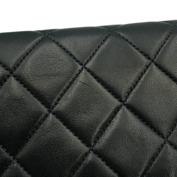 シャネル チェーンショルダーバッグ マトラッセ20 ココマーク ミニ ラムスキン A01163 CHANEL シングルチェーン 黒
