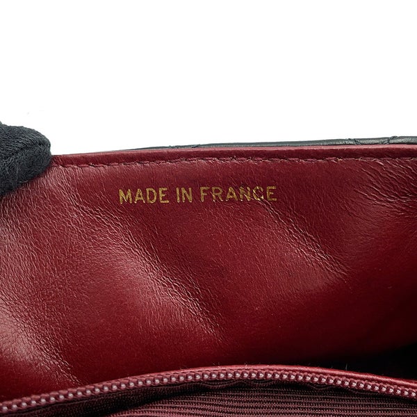 シャネル チェーンショルダーバッグ マトラッセ20 ココマーク ミニ ラムスキン A01163 CHANEL シングルチェーン 黒