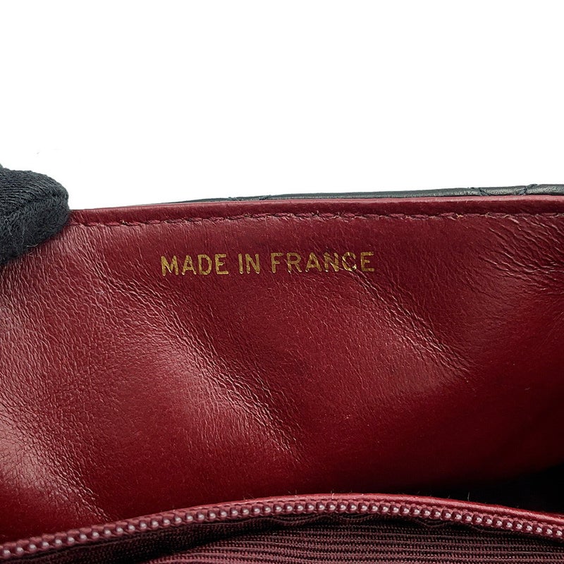 シャネル チェーンショルダーバッグ マトラッセ20 ココマーク ミニ ラムスキン A01163 CHANEL シングルチェーン 黒