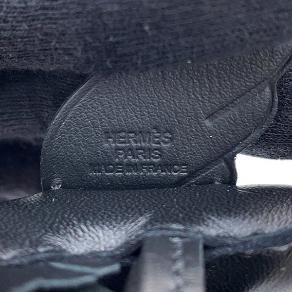 エルメス バッグチャーム ロデオPM ペガサス ブラック ラムスキン/スイフト G刻印 HERMES 黒