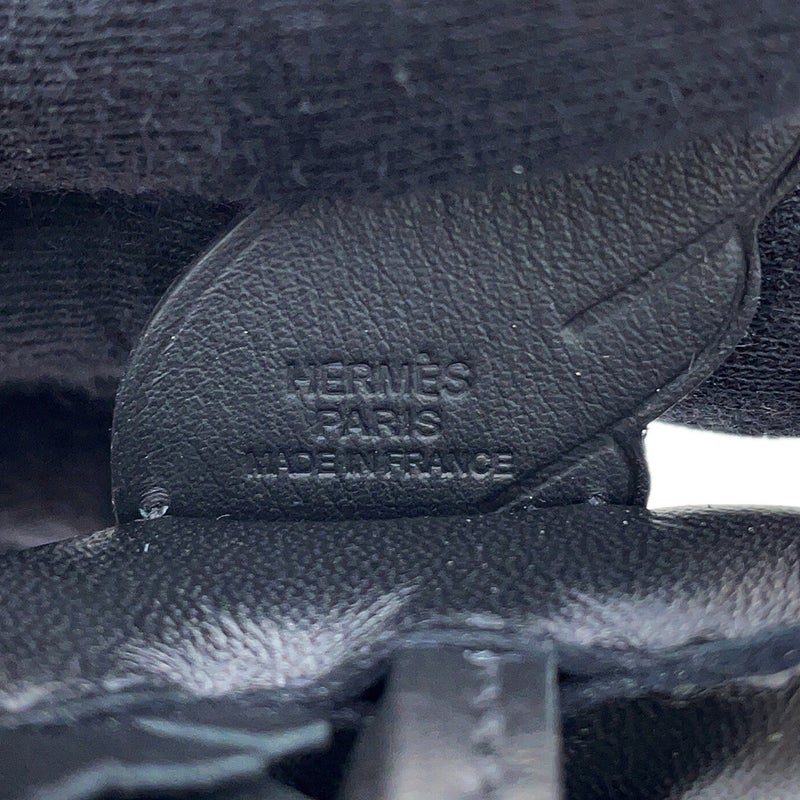 エルメス バッグチャーム ロデオPM ペガサス ブラック ラムスキン/スイフト G刻印 HERMES 黒