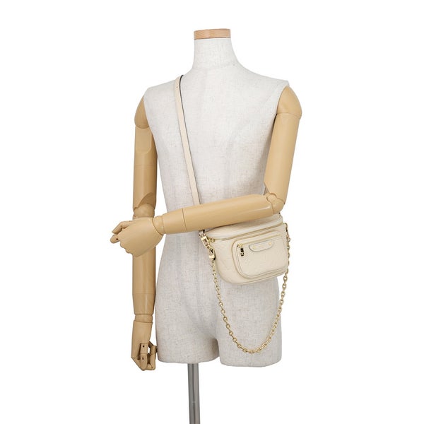 ルイヴィトン ショルダーバッグ モノグラム・アンプラント ミニ バムバッグ M46917 LOUIS VUITTON ヴィトン バッグ 2way