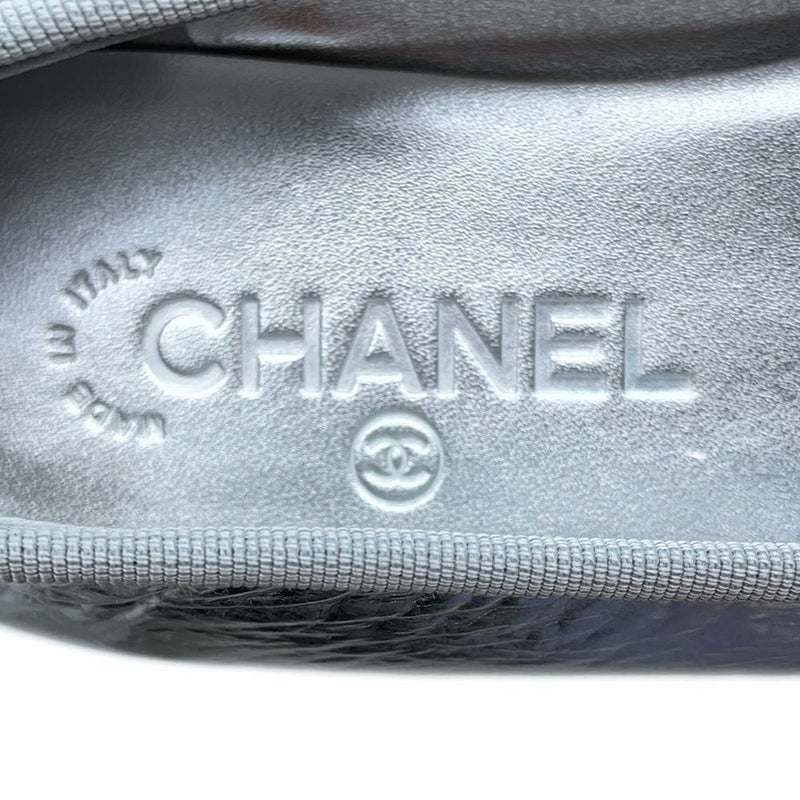 シャネル パンプス ココマーク レザー バレエシューズ レディースサイズ38C G02819 CHANEL 靴 黒