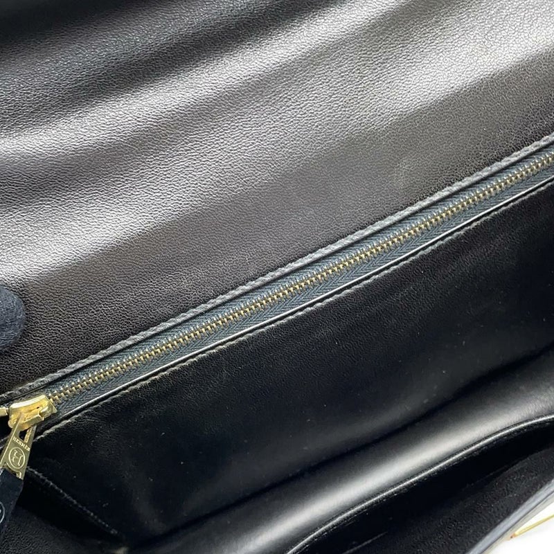 エルメス ショルダーバッグ コンスタンス23 ブラック/ゴールド金具 ボックスカーフ 〇W刻印 黒