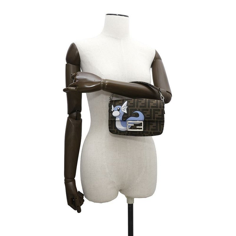 フェンディ ハンドバッグ ミニバゲット ミニリュウ 8BS017 FENDI 2wayチェーンショルダー ポケモン コラボ