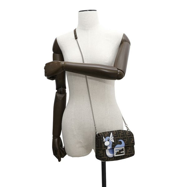 フェンディ ハンドバッグ ミニバゲット ミニリュウ 8BS017 FENDI 2wayチェーンショルダー ポケモン コラボ