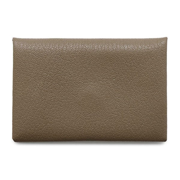 エルメス カードケース カルヴィ エトゥープ エプソン B刻印 HERMES 名刺入れ