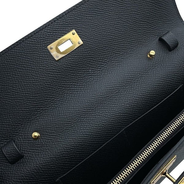 エルメス ケリーウォレット ロング トゥーゴー ブラック/ゴールド金具 エプソン B刻印 HERMES 黒