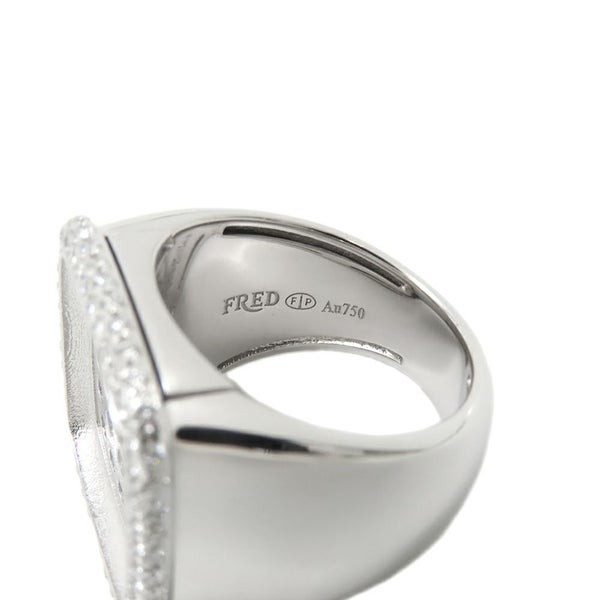 フレッド リング パン ドゥ スークル ラージ ブルーロンドントパーズ 18.5ct/ダイヤ 0.65ct/アメシスト/シトリン/シェル K18WG サイズ50