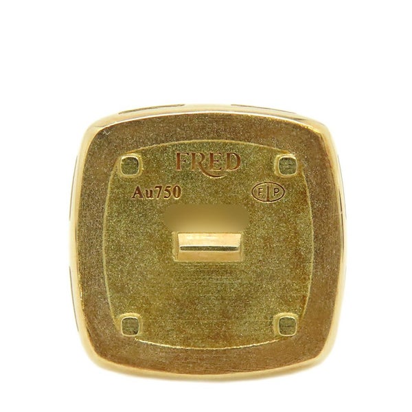 フレッド リング パン ドゥ スークル ラージ ブルーロンドントパーズ 18.5ct/ダイヤ 0.65ct/アメシスト/シトリン/シェル K18WG サイズ50