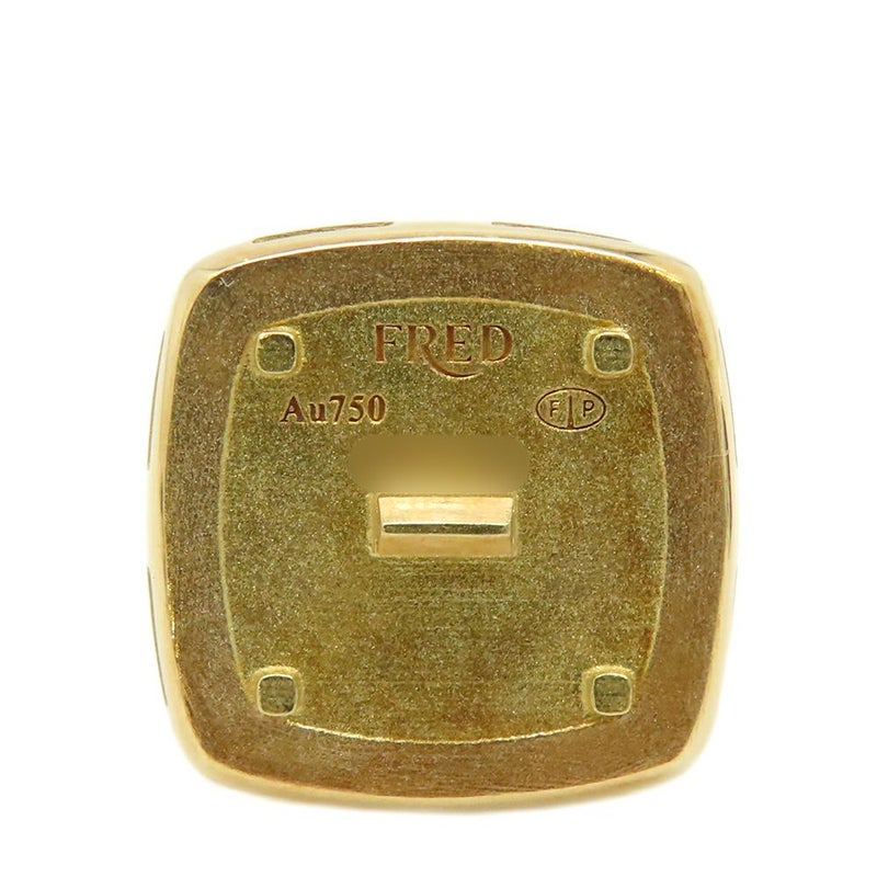 フレッド リング パン ドゥ スークル ラージ ブルーロンドントパーズ 18.5ct/ダイヤ 0.65ct/アメシスト/シトリン/シェル K18WG サイズ50