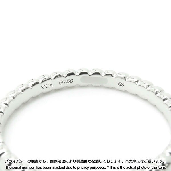 ヴァンクリーフ&アーペル リング ペルレ ゴールドパール リング スモール K18WGホワイトゴールド サイズ53 VCARPJME00 指輪