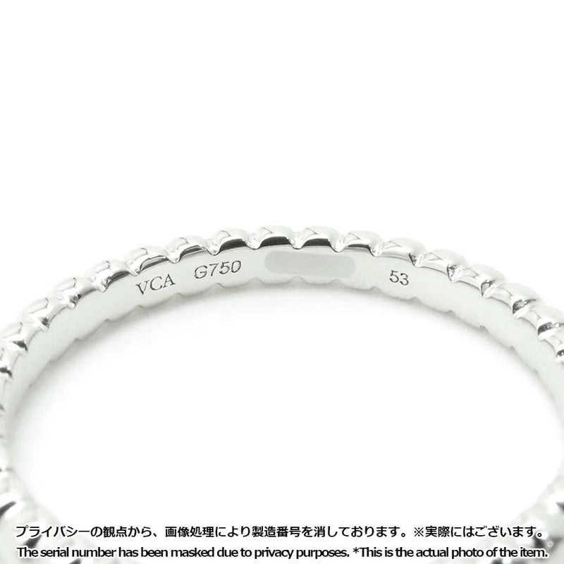 ヴァンクリーフ&アーペル リング ペルレ ゴールドパール リング スモール K18WGホワイトゴールド サイズ53 VCARPJME00 指輪