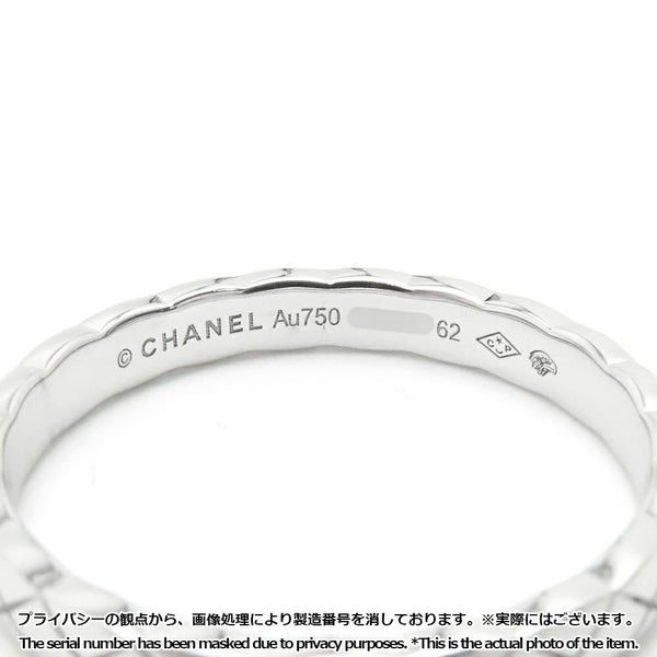 シャネル リング ココ クラッシュ リング ミニ K18WGホワイトゴールド リングサイズ62 J11793 CHANEL 指輪 ジュエリー