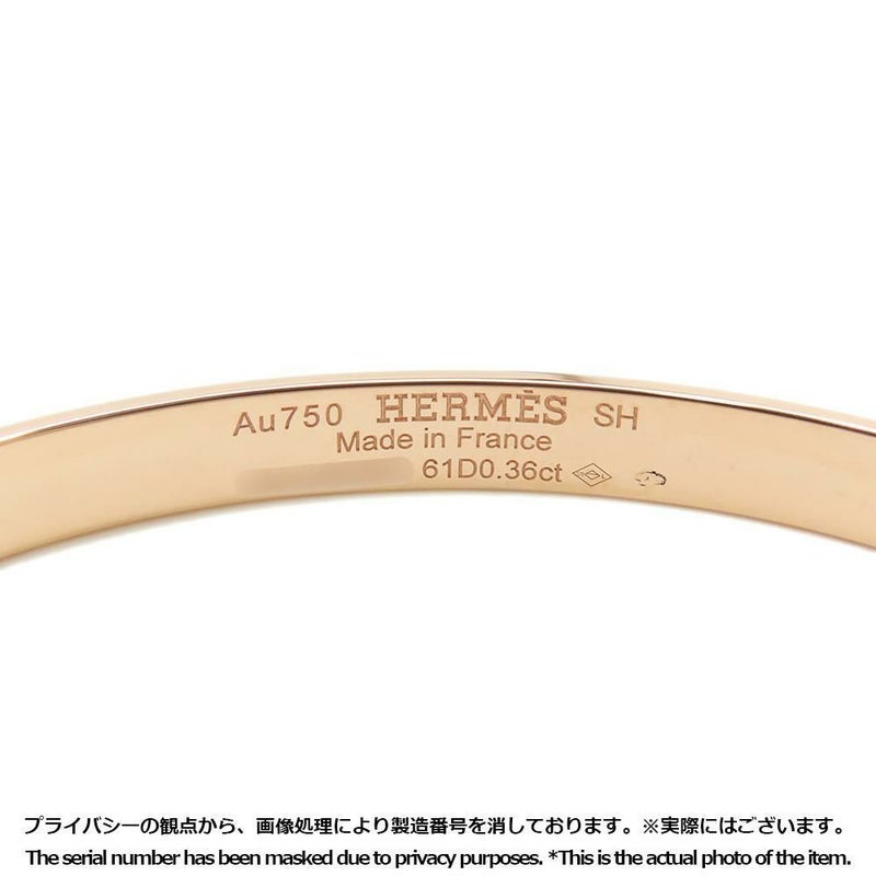 エルメス ブレスレット ケリー ブレスレット PM ダイヤモンド 61P 0.36ct K18PGピンクゴールド サイズSH HERMES バングル ジュエリー