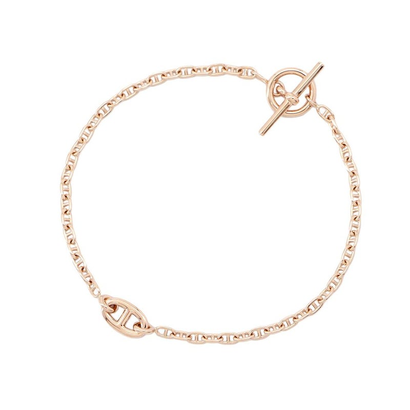 エルメス ブレスレット シェーヌダンクル ニューファランドールTPM K18PGピンクゴールド サイズSH HERMES ジュエリー