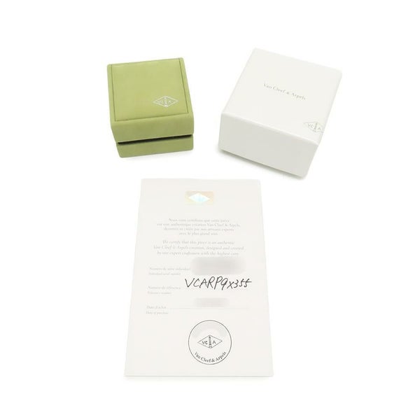 ヴァンクリーフ&アーペル リング ラッキー スプリング アントレ レ ドア リング オニキス カーネリアン マザーオブパール K18PG サイズ55