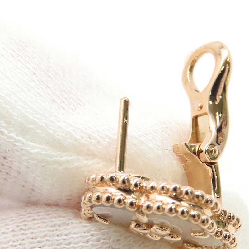 ヴァンクリーフ&アーペル ピアス ラッキー スプリング イヤリング プラムブロッサム マザーオブパール K18PG VCARP7RU00