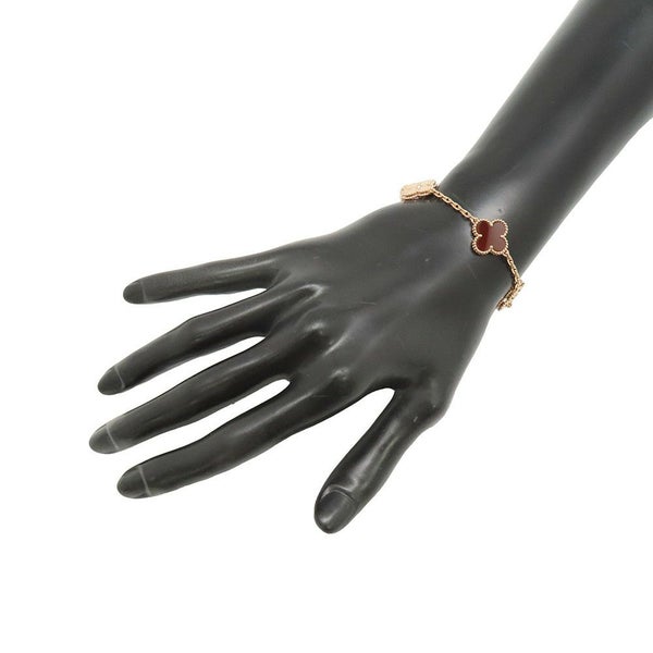 ヴァンクリーフ＆アーペル ブレスレット ヴィンテージ アルハンブラ ブレスレット 5モチーフ カーネリアン ギヨシェ K18PG VCARP7RP00