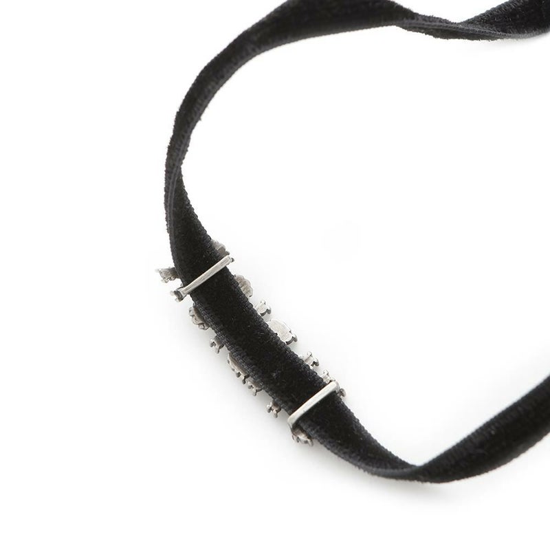 ディオール チョーカー J'ADIOR ラインストーン ベロア メタル Christian Dior ネックレス 黒