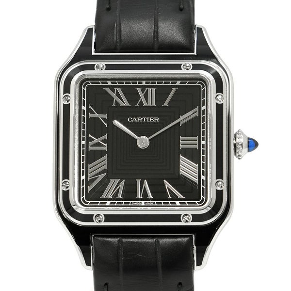 カルティエ サントス デュモン LM WSSA0046 Cartier 腕時計 黒文字盤
