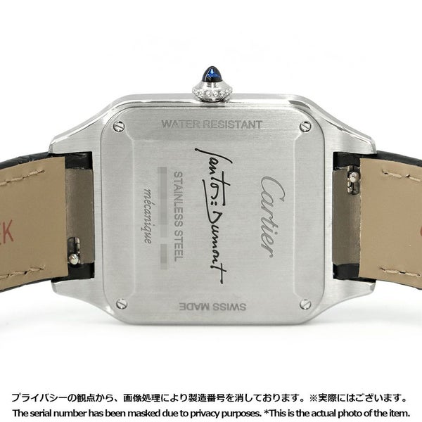 カルティエ サントス デュモン LM WSSA0046 Cartier 腕時計 黒文字盤