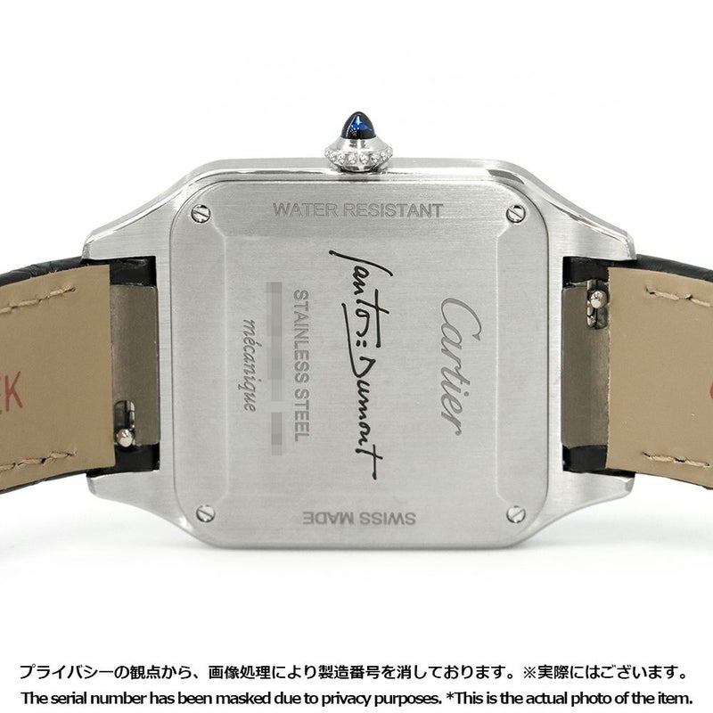 カルティエ サントス デュモン LM WSSA0046 Cartier 腕時計 黒文字盤