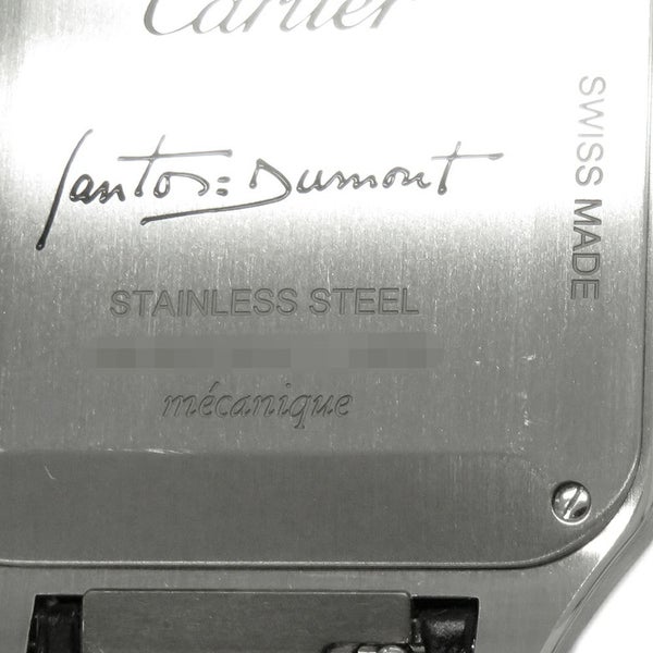 カルティエ サントス デュモン LM WSSA0046 Cartier 腕時計 黒文字盤