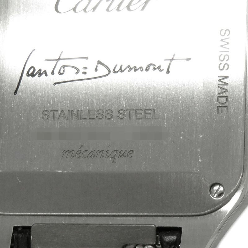 カルティエ サントス デュモン LM WSSA0046 Cartier 腕時計 黒文字盤