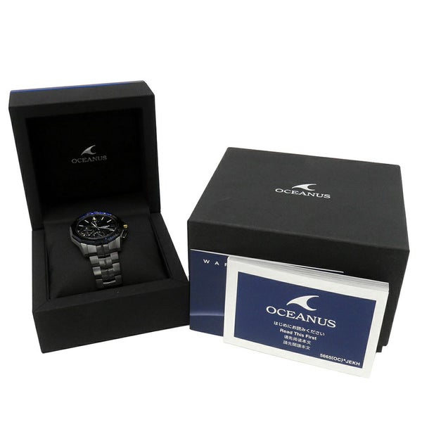 カシオ オシアナス マンタ S6000シリーズ 世界限定250本 OCW-S6000MB-1AJR CASIO 電波ソーラー 腕時計 黒文字盤