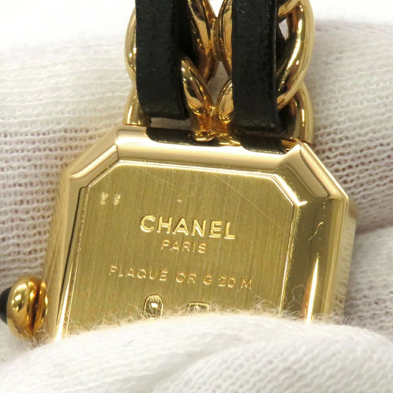 シャネル プルミエール M H0001 CHANEL 腕時計 クォーツ レディース 黒文字盤