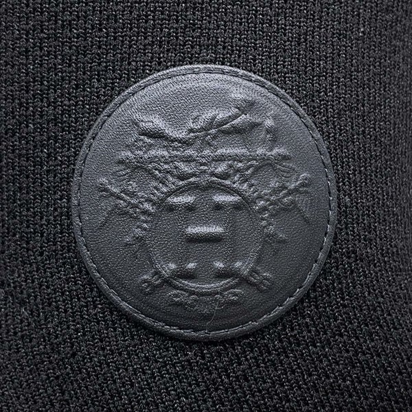 エルメス ロングブーツ フォンテーヌ60 ニット レディースサイズ37 HERMES 靴 黒