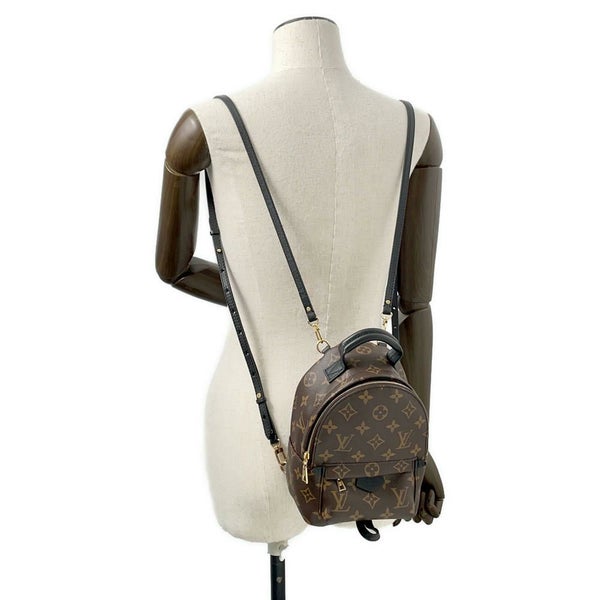 ルイヴィトン リュック モノグラム パームスプリングス バックパックMINI M44873 LOUIS VUITTON 黒 ブラック