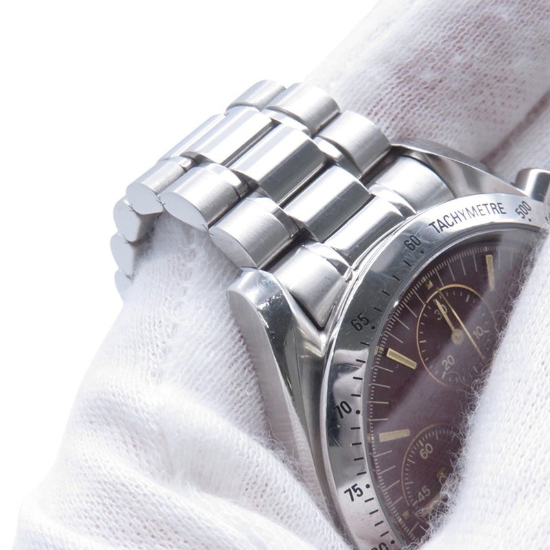 オメガ スピードマスター デイト 丸井限定 3511.61 OMEGA 腕時計 ワインレッド文字盤