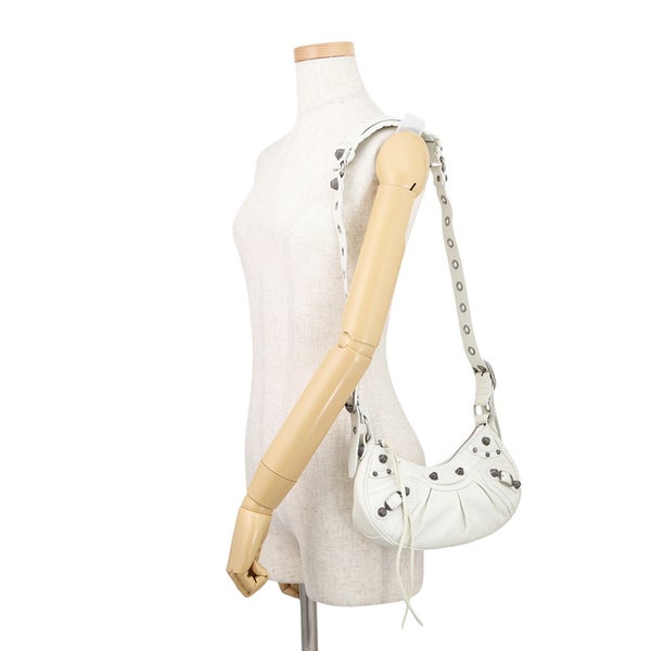 バレンシアガ ショルダーバッグ ル・カゴールXS レザー 671309 BALENCIAGA 白