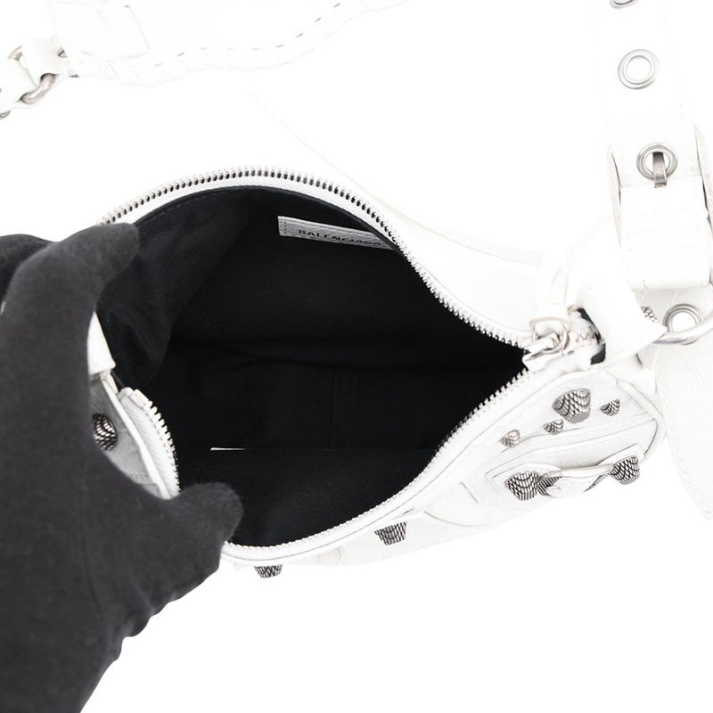 バレンシアガ ショルダーバッグ ル・カゴールXS レザー 671309 BALENCIAGA 白