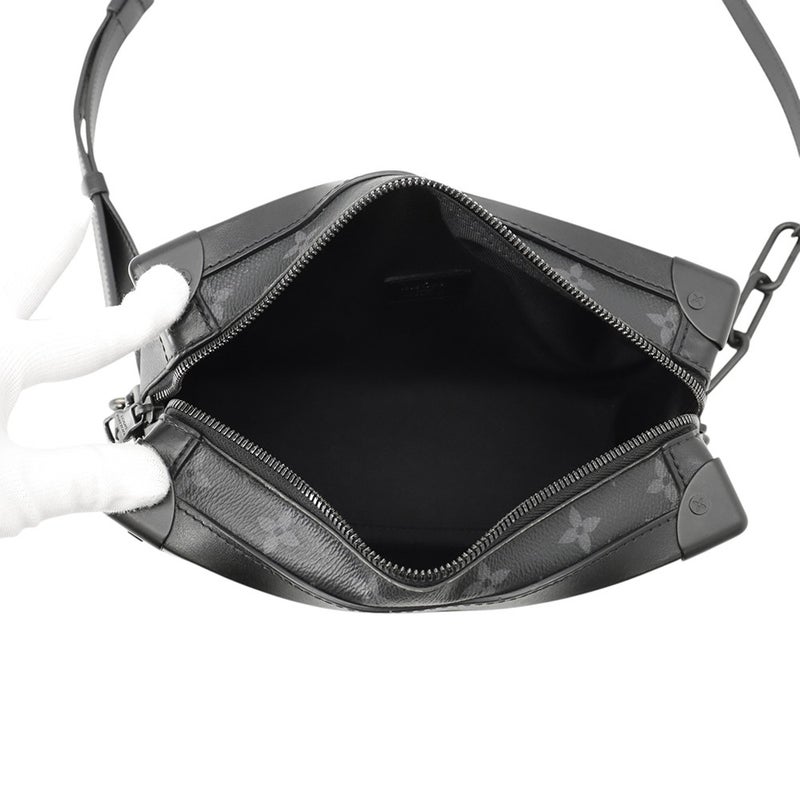 ルイヴィトン ショルダーバッグ モノグラム・エクリプス ソフトトランク M44730 LOUIS VUITTON 黒 ブラック