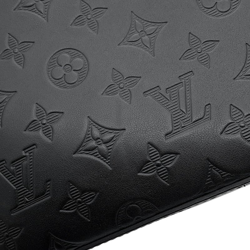 ルイヴィトン ショルダーバッグ モノグラム・シャドウ デュオ・メッセンジャー M69827 LOUIS VUITTON 黒 ブラック