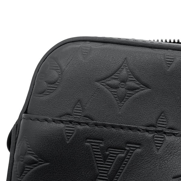 ルイヴィトン ショルダーバッグ モノグラム・シャドウ デュオ・メッセンジャー M69827 LOUIS VUITTON 黒 ブラック