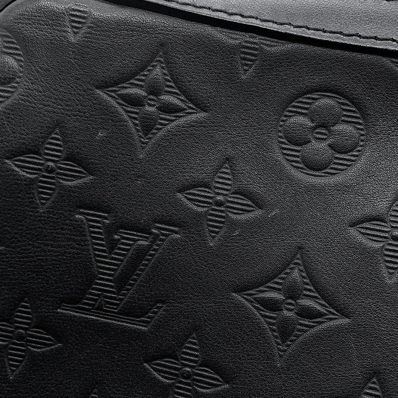 ルイヴィトン ショルダーバッグ モノグラム・シャドウ デュオ・メッセンジャー M69827 LOUIS VUITTON 黒 ブラック