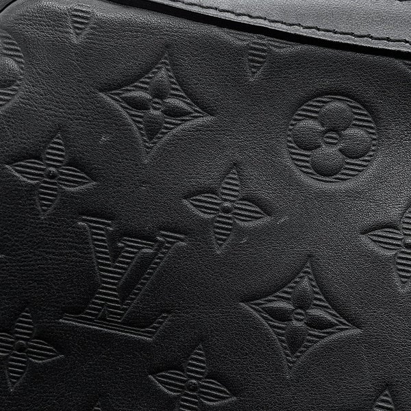 ルイヴィトン ショルダーバッグ モノグラム・シャドウ デュオ・メッセンジャー M69827 LOUIS VUITTON 黒 ブラック