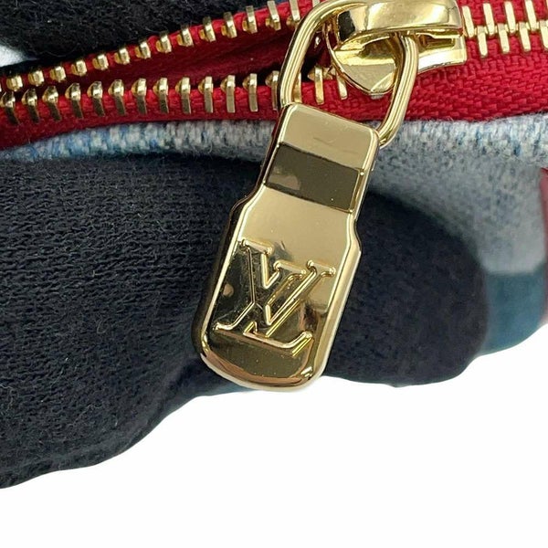 ルイヴィトン ポーチ モノグラム・デニム マイクロ・ポシェット・アクセソワール M68760 LOUIS VUITTON 小物入れ 小銭入れ