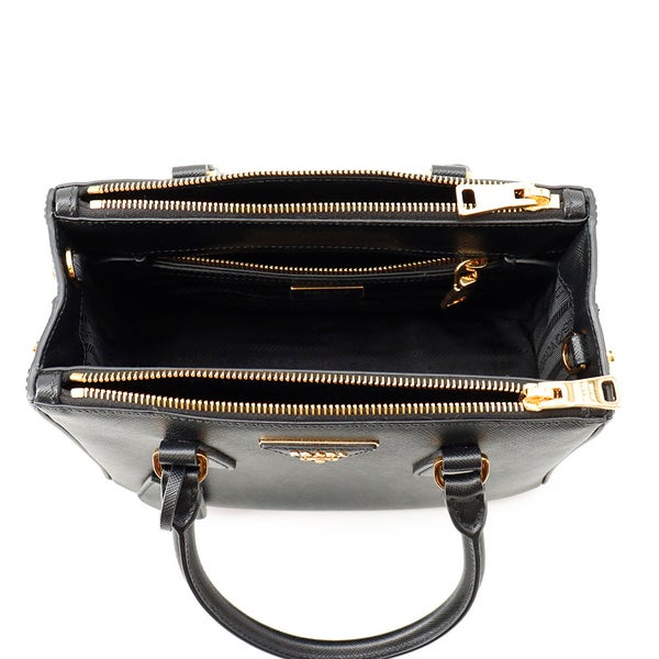 プラダ ハンドバッグ ガレリア スモール サフィアーノレザー 1BA896 PRADA 2wayショルダーバッグ 黒