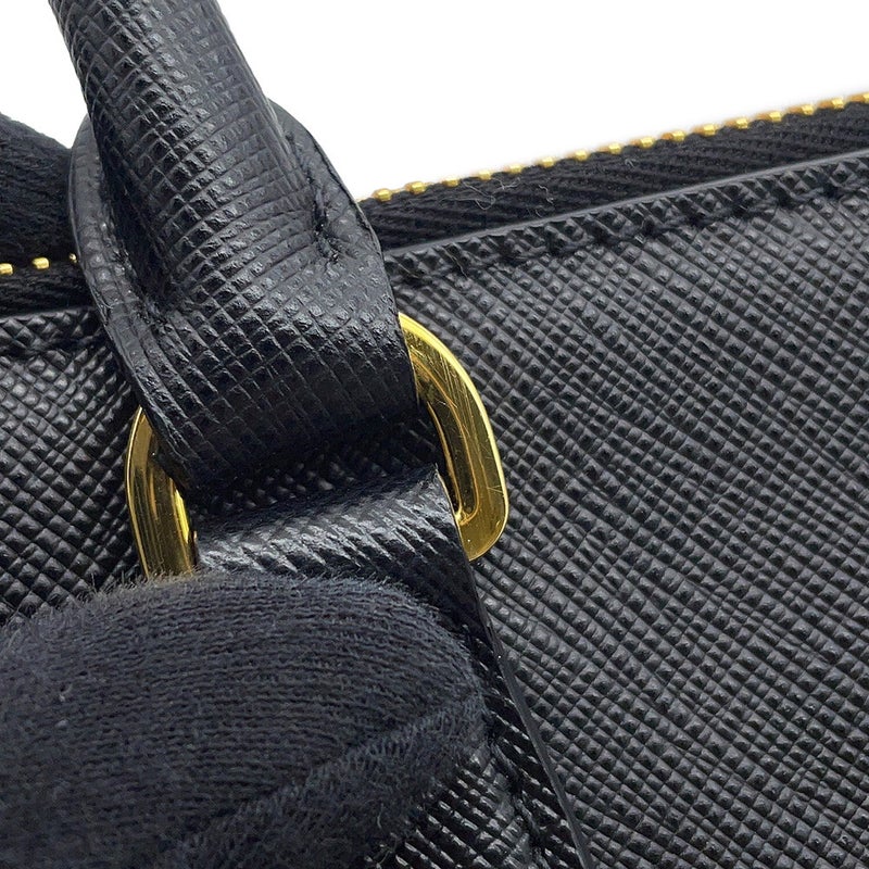 プラダ ハンドバッグ ガレリア スモール サフィアーノレザー 1BA896 PRADA 2wayショルダーバッグ 黒