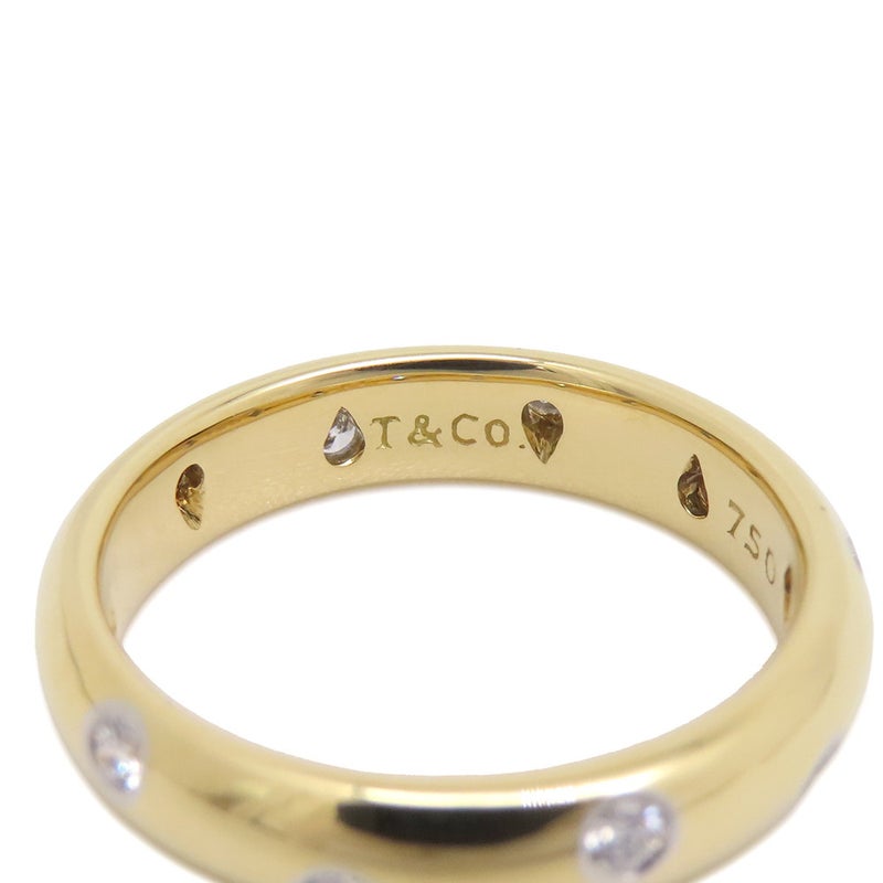 ティファニー リング ドッツ ダイヤモンド K18YGイエローゴールド/Pt950プラチナ サイズ約12号 Tiffany&Co. 指輪