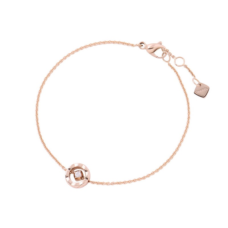 シャネル ブレスレット ココクラッシュ コレクション ダイヤモンド 1P 約0.03ct K18PGピンクゴールド J12368 CHANEL ジュエリー