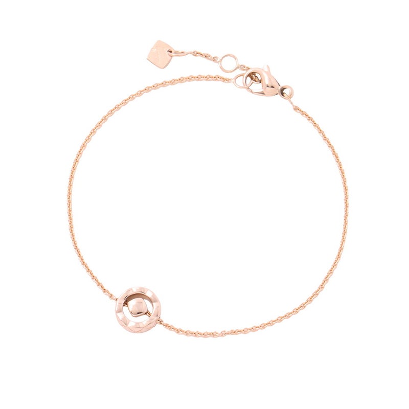 シャネル ブレスレット ココクラッシュ コレクション ダイヤモンド 1P 約0.03ct K18PGピンクゴールド J12368 CHANEL ジュエリー